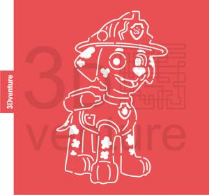 Набор из 7 трафаретов Щенячий патруль