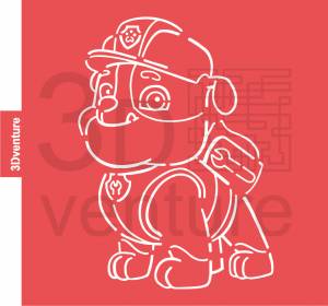 Набор из 7 трафаретов Щенячий патруль