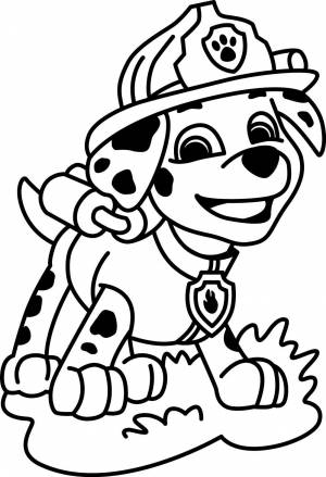 трафарет для рисования цветным песком Посыпай-ка Щенячий патруль ф