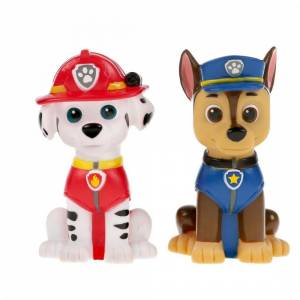 303600 Игрушка для ванны Щенячий Патруль Маршал и чейз-гонщик 10 см, 2шт, сетка КАПИТОШКА в кор