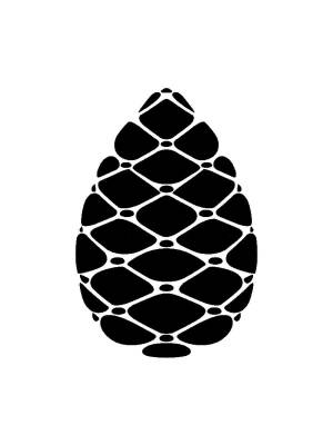 Трафареты Шишки