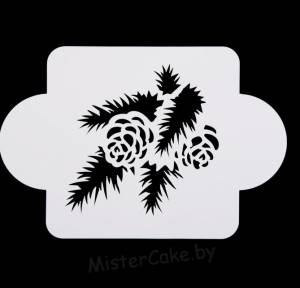 Трафарет Шишки, 10 см