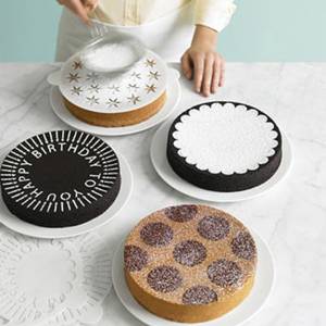 Круглый трафарет для торта