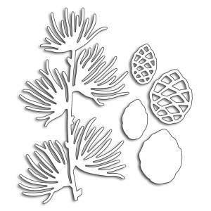 Трафарет на окна шишка