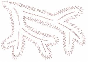 Раскраска веточка елки