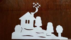 Трафареты на окна