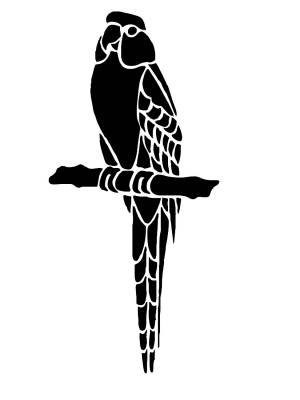 Трафареты Попугая