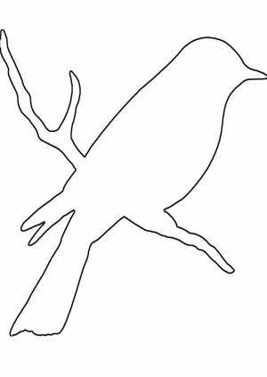 Новогодняя вытанка птиц трафарет на окно