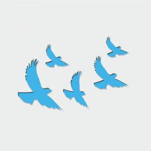 Трафарет Голуби
