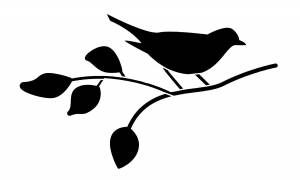 Птички трафареты на окна