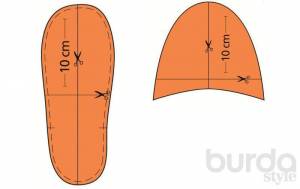 Домашние тапочки с аппликацией
