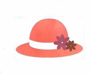 Шляпка трафарет