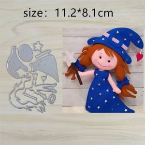 Цветок девочка мальчик бант шляпа металлические штампы трафареты для фотоальбома декоративные тиснения DIY бумажные карты