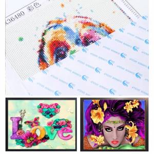 5D алмазная живопись «сделай сам», шаблоны с животными померанского шпица, вышивка бисером, квадратная, круглая Алмазная мозаика, вышивка крестиком E531