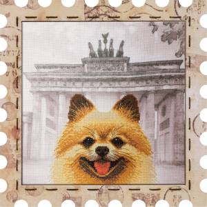 Набор для вышивания Нова Слобода КО №01 Марка 4027 Шпиц 24 х 24 см