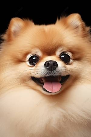 фото померанского шпица на белом фоне Обои Изображение для й загрузки