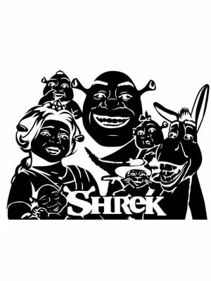 Трафареты Шрека