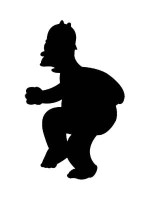 Трафареты Симпсонов