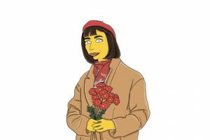 Портрет в стиле Симпсоны за 1 500 руб