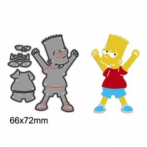Металлические Вырубные штампы «Симпсоны», «Барт Симпсоны», вырубки Диснея для «сделай сам», скрапбукинг, альбом, бумажная открытка, рельефный шаблон, новинка 2022