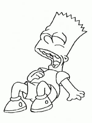 Bart Simpson Coloring Page