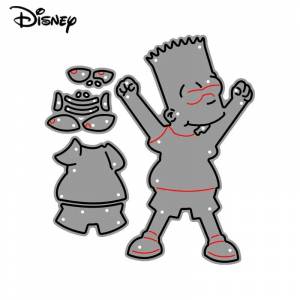 Металлические Вырубные штампы «Симпсоны», «Барт Симпсоны», вырубки Диснея для «сделай сам», скрапбукинг, альбом, бумажная открытка, рельефный шаблон, новинка 2022