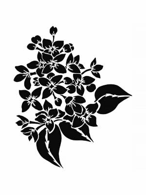 Трафареты Сирени