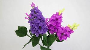 Сирень из гофрированной бумаги