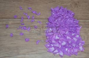 Ветка сирени из бумаги своими руками