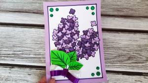 Ветка сирени из бумаги своими руками