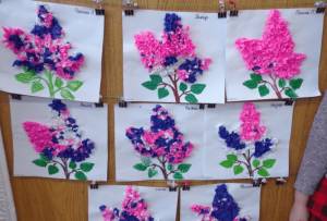 Поделка сирень из бумаги своими руками