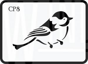 Трафарет воробей для детей