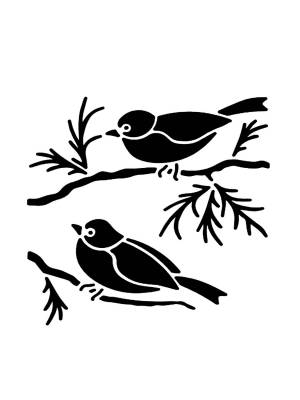 Трафареты Воробья