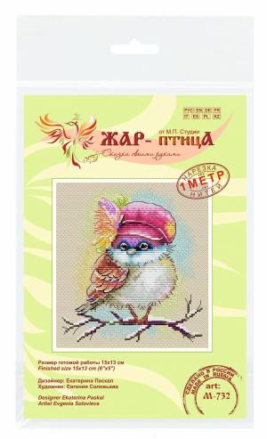 Набор для вышивания крестиком «Стильный воробей»