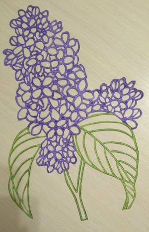 Вытанки веточка сирени в 2023 г