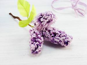 Поделка «Сирень» из гофрированной бумаги