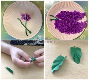 Аппликация весенние цветы из бумаги своими руками