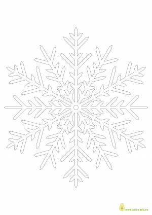 Трафареты снежинок для вырезания а4   и