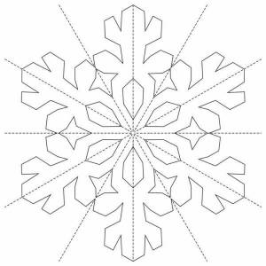 Трафарет Снежинок