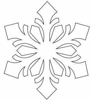 Трафарет Снежинка