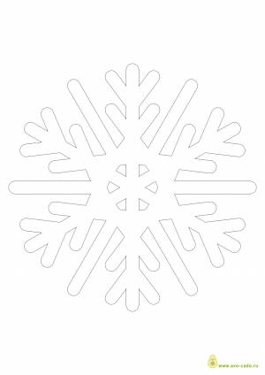 Трафареты снежинок для вырезания а4   и