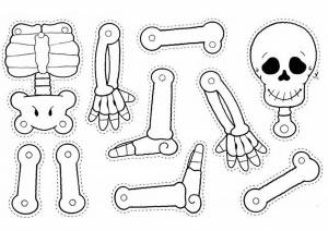 Трафареты Скелета