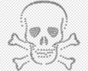 Череп и кости Шаблон черепа и костей, череп, лицо, текст, голова png