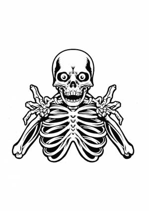 Трафареты Скелета
