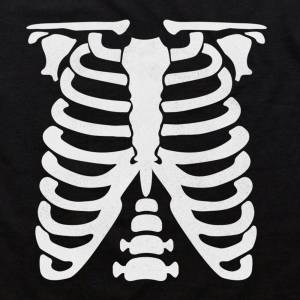 Скелет кощея трафарет