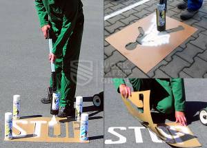 Трафареты для сигнальной разметки складов и цехов