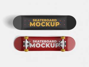 Шаблон мокапа скейтборда