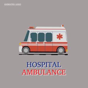 Шаблон с анимированным логотипом поисковой больницы скорой помощи