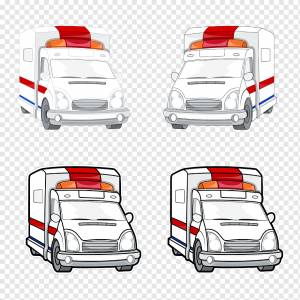 Рисование Иллюстрации, Творческий мультфильм скорой помощи , мультипликационный персонаж, компактный автомобиль, бесплатный шаблон дизайна логотипа png