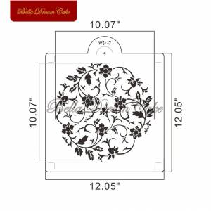 Трафареты для раскрашивания стен в виде виноградных цветов, творческая мебель для творчества, домашняя живопись, трафарет для раскрашивания, шаблон для тиснения, инструмент для украшения тортов